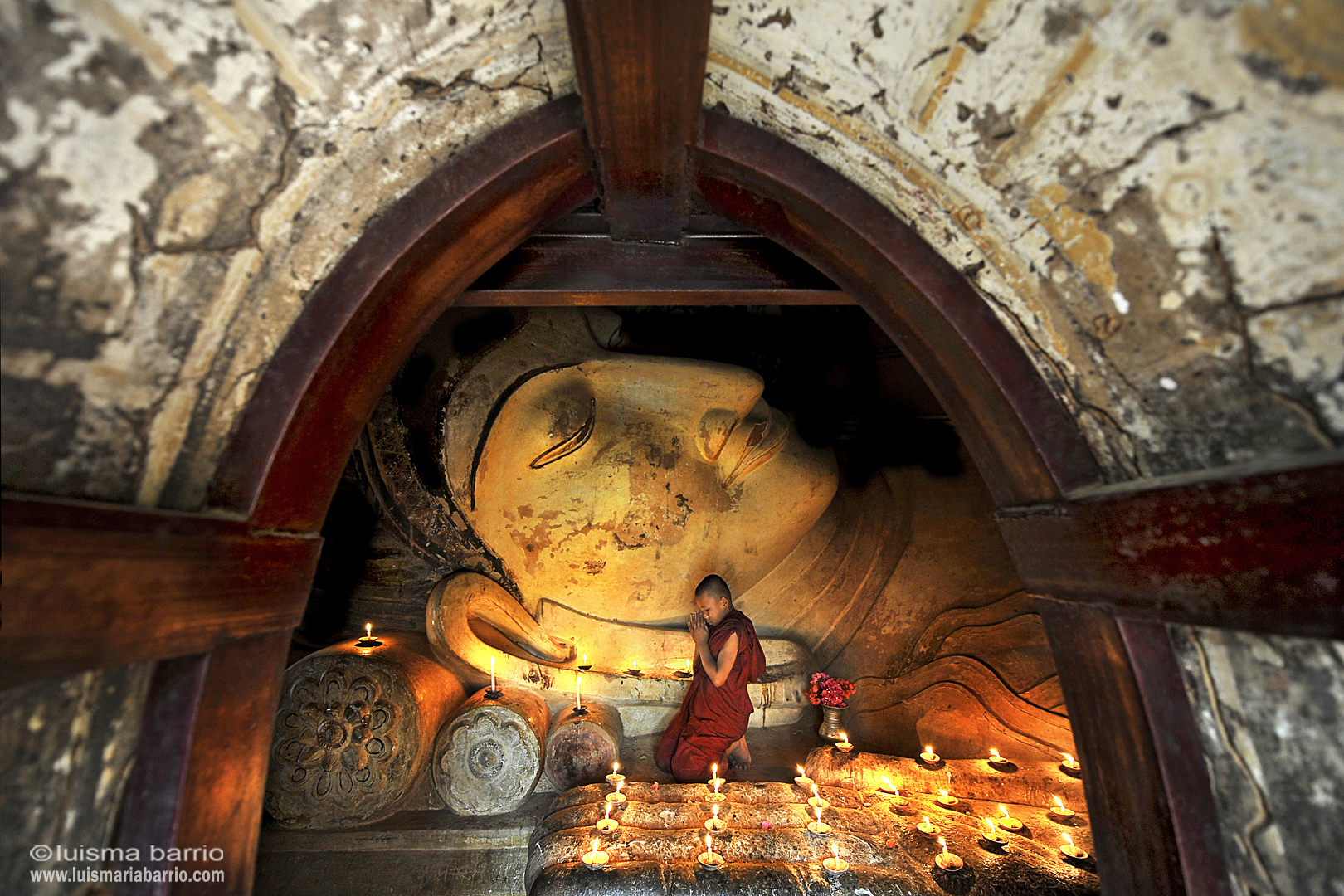 monk buddha burma myanmar